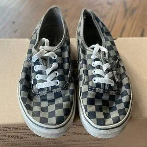 VANS★AUTHENTIC★兼用★MONO CHECKERBOARD GREY Vans Authentic 'Mono Checkerboard Grey' VN000CRQGRY